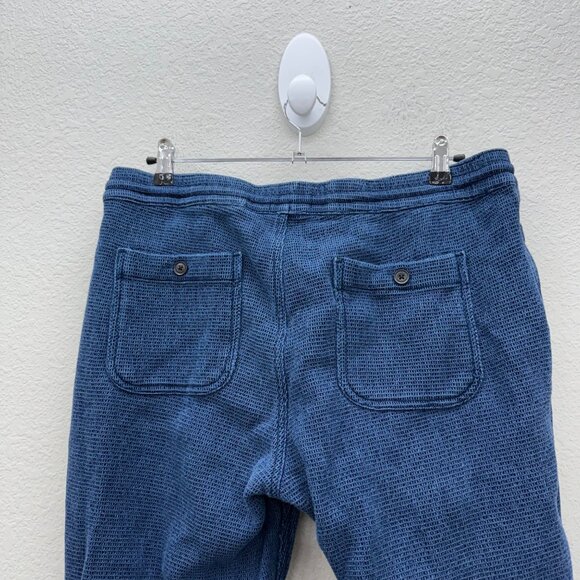 Taylor Stitch Après Blue Organic Cotton Drawstring Elastic Jogger Pant Men Large - Picture 5 of 10